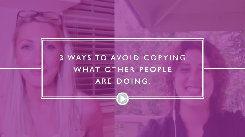 3 Ways To Avoid Copying Other People (because you think they’re so amazing, you feel like you should be more like them)…