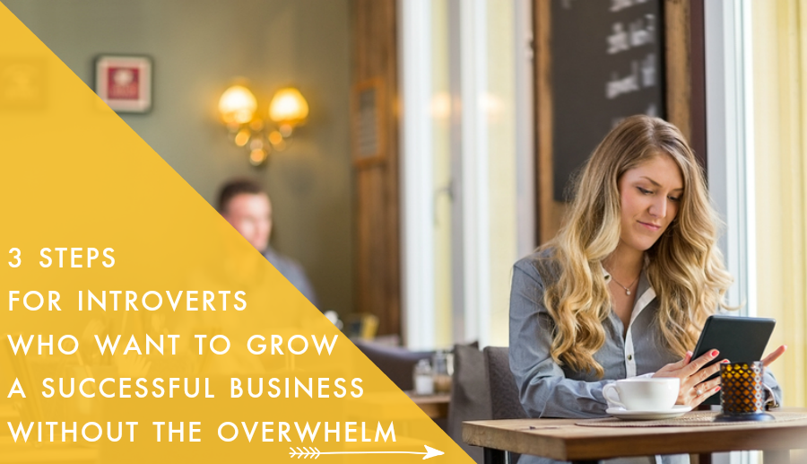 3 steps for introverts who want to grow a successful business without the overwhelm