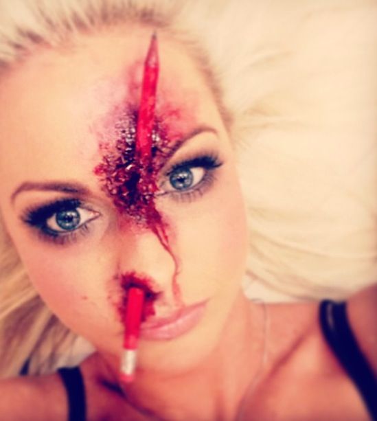 Halloween face art