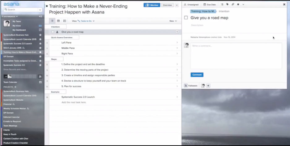 How To Organise & Systemise Your Projects in Asana // Masterclass