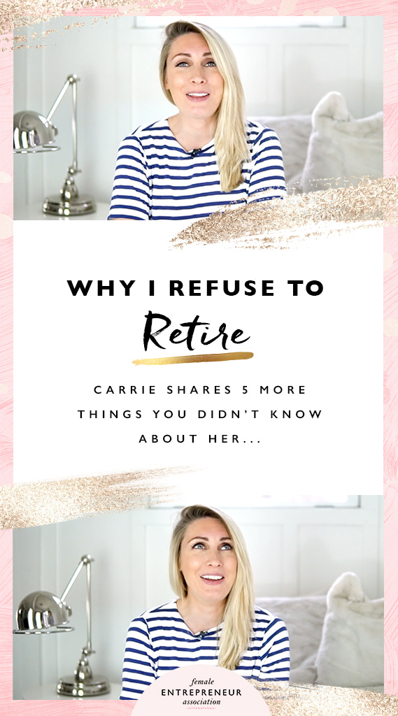 In this video I answer 5 more random questions and share a bit more about my personal life with you, my favourite way to spend free time and why I would never retire.